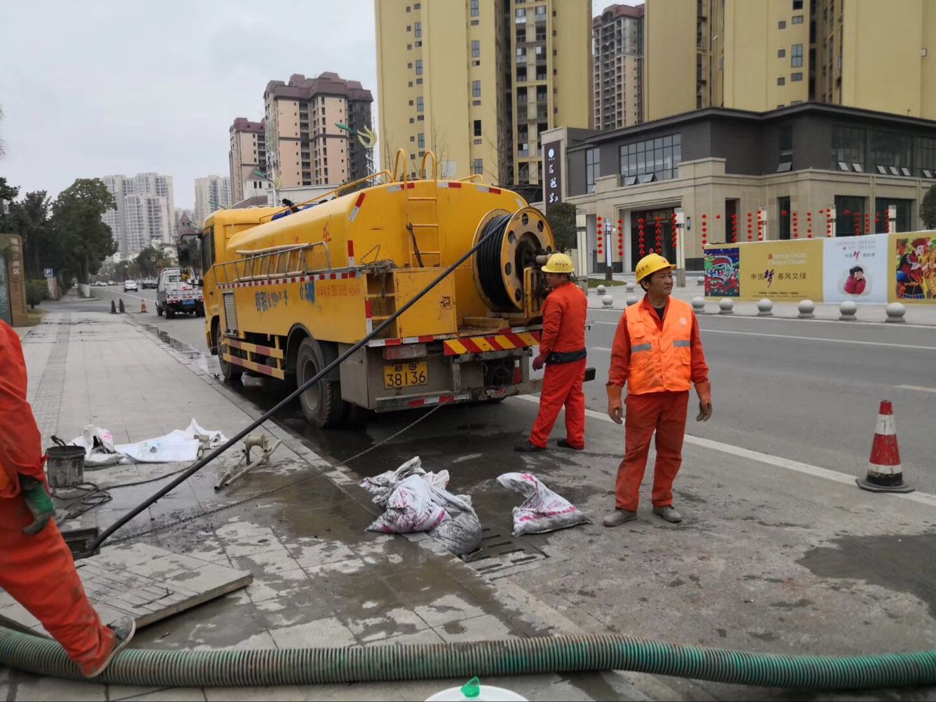 多文镇排污管道清淤-管道清洗