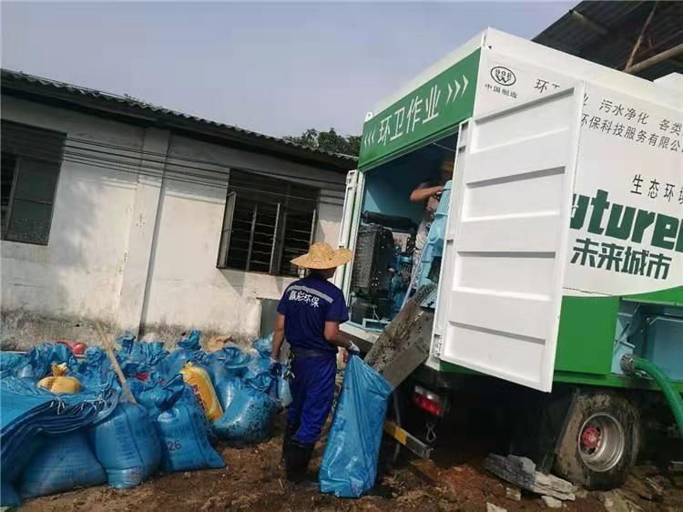 多文镇工业污泥压干处理